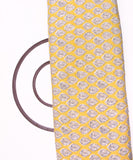 Yellow Colour Floral Print Cotton Fabric