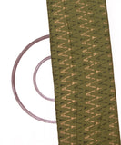 Mehandi Green Colour Zig Zag Print Rayon Fabric ( 3 Meter )