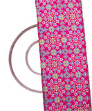 Magenta Colour Patola Print Silk Fabric ( 2.50 Meter )