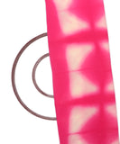 Magenta Colour Tie Dye Pattern Viscose Muslin Fabric( 5 Meter )