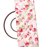 Pink Colour Floral Pattern Muslin Fabric