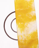 Yellow Colour Tie Dye Digital Print Organza Fabric