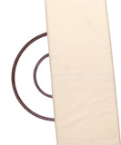 Cream Colour Plain Crepe Fabric