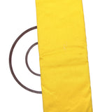 Yellow Colour Plain Raw Silk Fabric