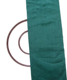 Tuquoise Colour Plain Raw Silk Fabric