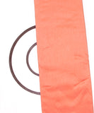 Peach Colour Plain Raw Silk Fabric