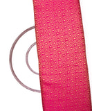 Magenta Colour Flower Design Brocade Silk Fabric