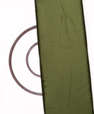 Olive Green Colour Plain Satin Fabric