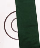 Dark Green Colour Plain Tissue Organza Fabric