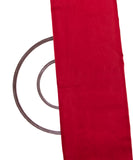 Red Colour Plain Tissue Organza Fabric