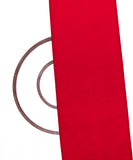 Deep Red Colour Plain Mesh Net Fabric