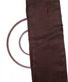 Dark Brown Colour Plain Tissue Organza Fabric