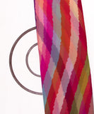 Multi Colour Lehariya Print Georgette Fabric