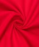 Red Colour Plain Poplin Cotton Fabric
