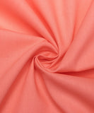 Peach Colour Plain Poplin Cotton Fabric