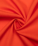 Orange Colour Plain Poplin Cotton Fabric