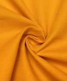 Mustard Yellow Colour Plain Poplin Cotton Fabric