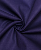 Navy Blue Colour Plain Poplin Cotton Fabric