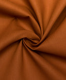 Brown Colour Plain Poplin Cotton Fabric