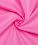 Pink Colour Plain Poplin Cotton Fabric