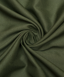 Olive Green Color Plain Crepe Fabric