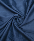 Teal Blue Color Plain Crepe Fabric
