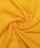 Yellow Color Plain Crepe Fabric