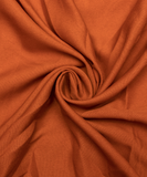Rust Brown Color Plain Crepe Fabric