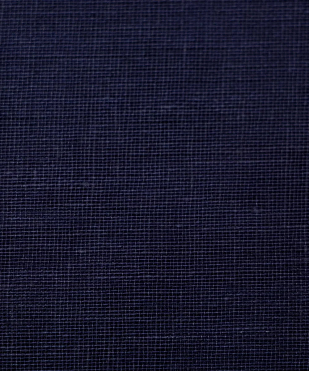 Deep Navy Blue Plain Cotton Lining Fabric