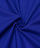 Royal Blue Plain Cotton Rubia Fabric