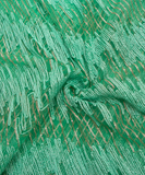 Light Green Color Embroidery Net Fabric