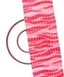 White Red Colour Shibori Digital Print Georgette Fabric ( 1.5 Meter)