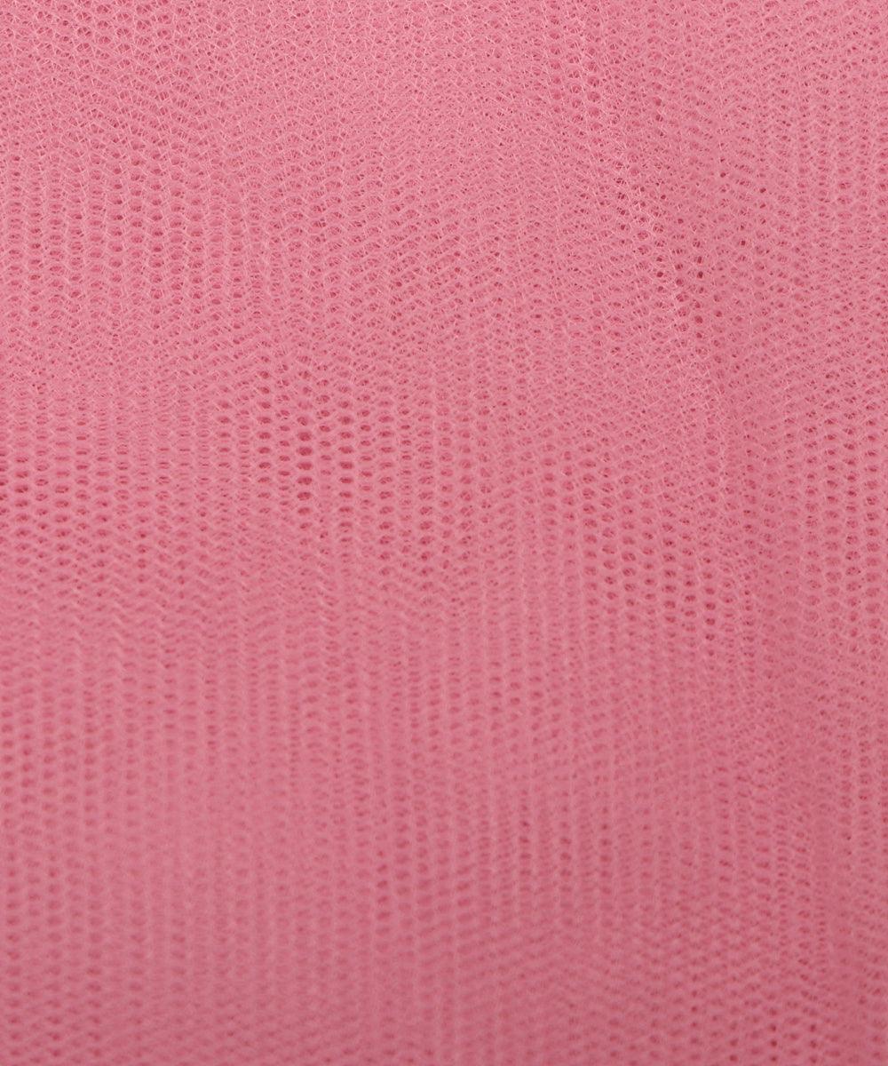 light pink plain tissue net fabric
