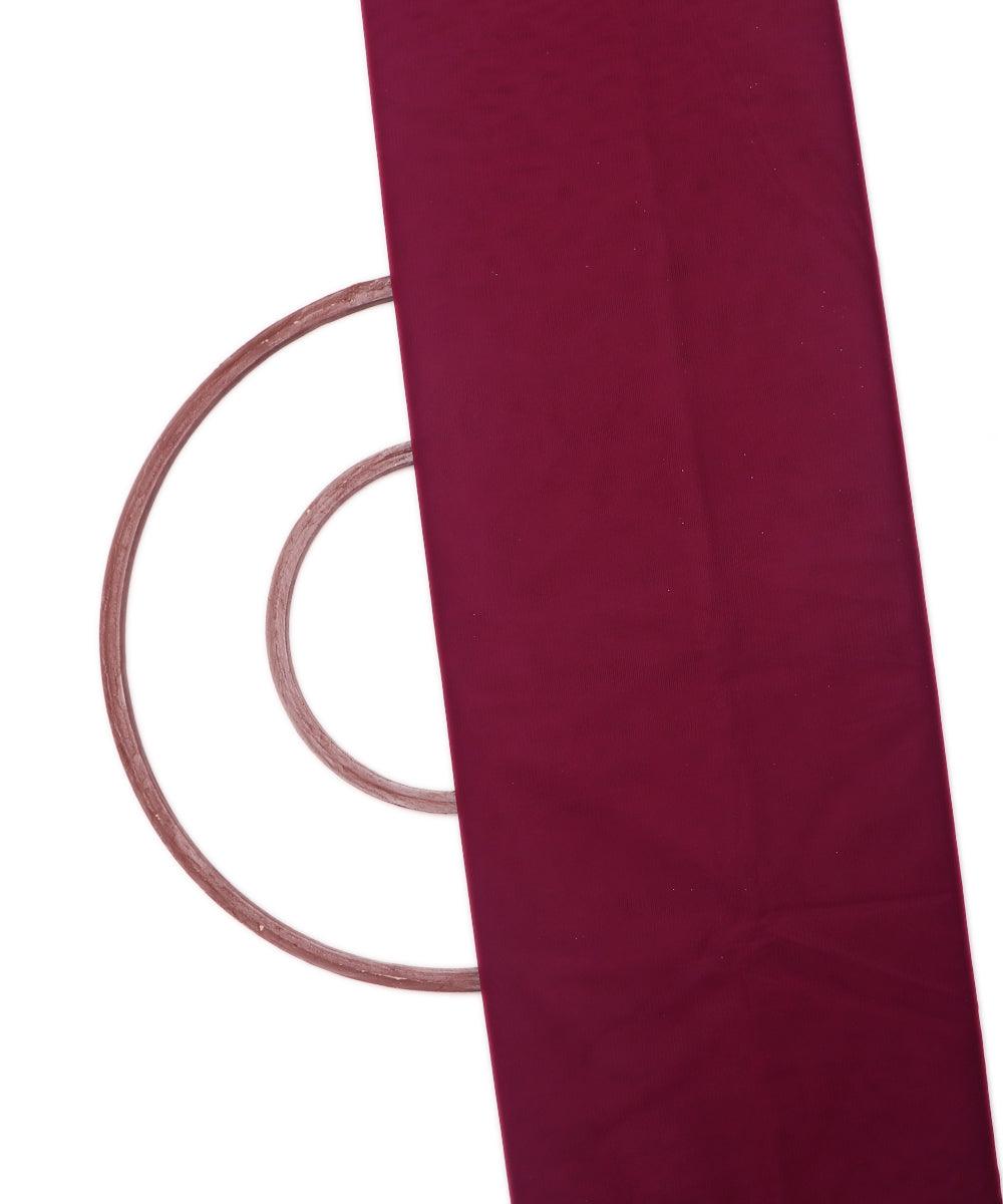 purple plain tissue net fabric