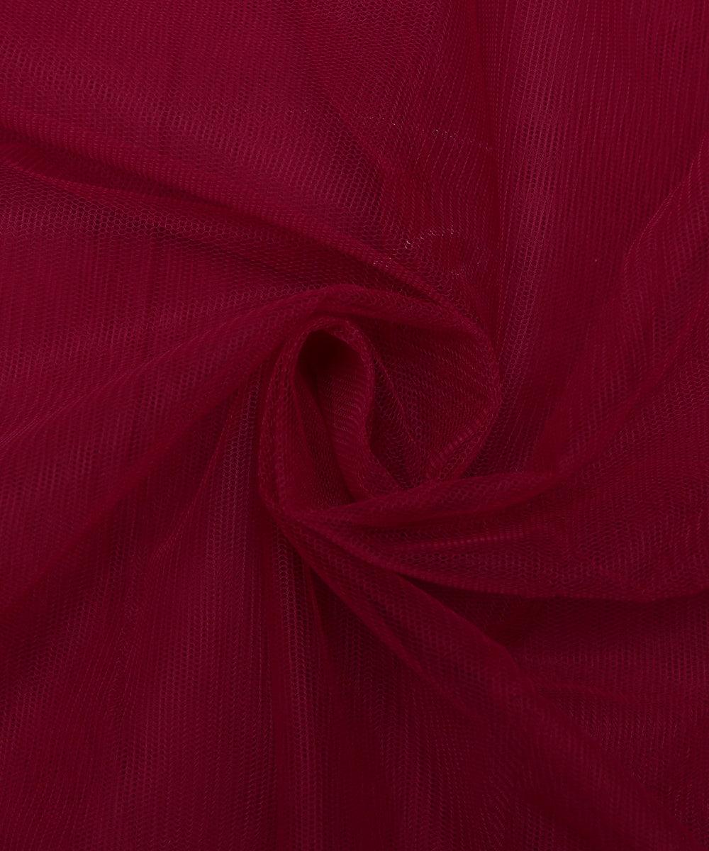 purple plain tissue net fabric