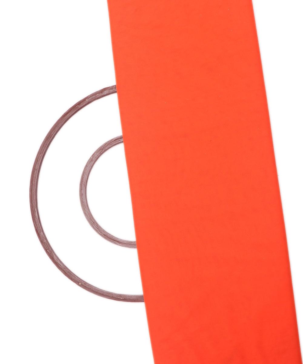 orange plain tissue net fabric