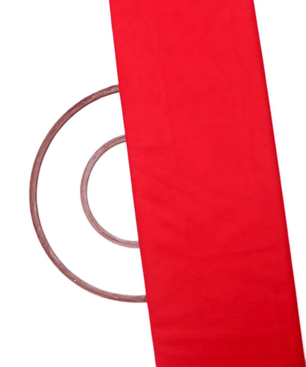 red plain tissue net fabric