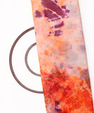 Purple Orange Colour Tie Dye Viscose Georgette Fabric ( 3 Meter )