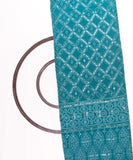 Turquoise Colour Rayon Chikankari Fabric ( 3 Meter )