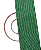 Green Colour Lehariya Pattern Kota Doria Fabric