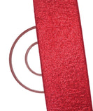 Red Small Heavy Sequin Net Fabric