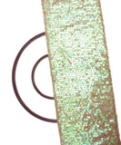 Mint Green Sequin Net Embroidery Fabric