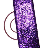 Purple Sequin Net Embroidery Fabric