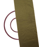 Metallic Green Colour Plain Raw Silk Fabric