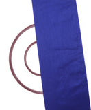 Blue Colour Plain Raw Silk Fabric