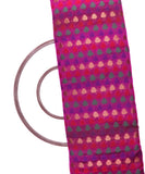 Pink  Colour Tree Design Chanderi Silk Fabric