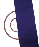 Sapphire Blue Colour Plain Raw Silk Fabric