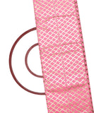 Light Pink Colour Checks Pattern Gotta Raw Silk Fabric