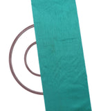 Pine Green Colour Plain Raw Silk Fabric
