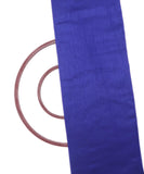 Royal Blue Colour Plain Raw Silk Fabric